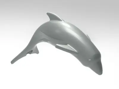 dolphin 3D model Free 3D print model