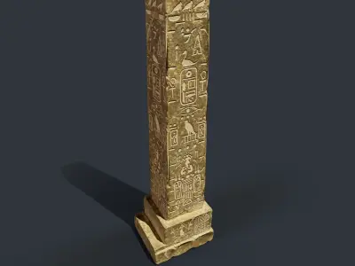Obelisk Low-poly 3D model buy