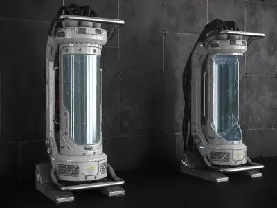 Sci Fi Container Capsule 3D model