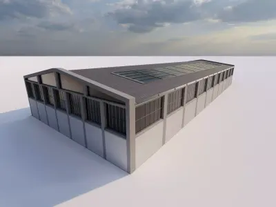 Warehouse-Warehouse Building 3D model 3