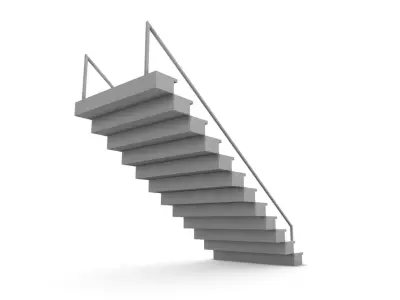 Stairs SHC Quick Office LM Low-poly 3D model