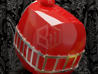 Power Rangers Train Force Red Ranger Helmet 3D print model
