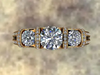 lady ring 3D print model purchase