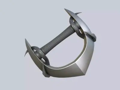 Alien tech weapon Low-poly 3D model get