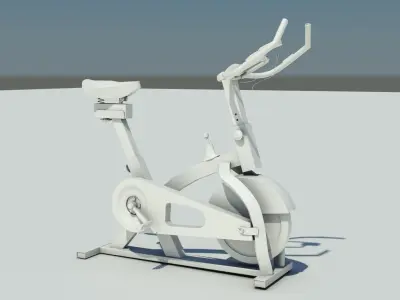 Exercise cycle gym Low-poly 3D model