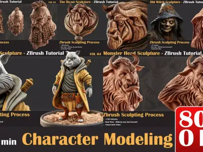 875 min Character ZBrush Modeling Tutorial   3D model