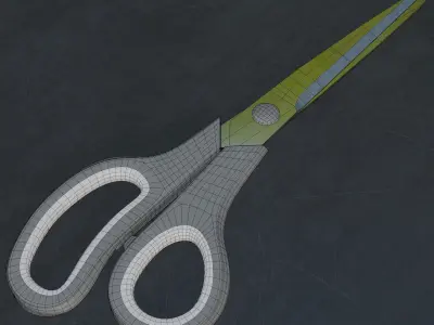 scissors 3d Low-poly 3D model