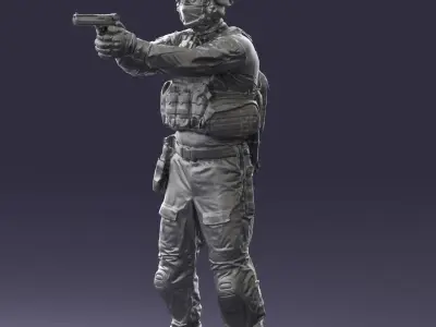 000017 Soldier 0510 3D model