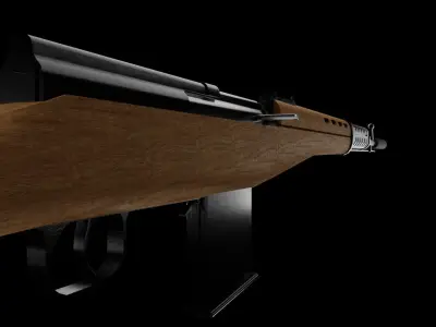 SVT-40 Rifle Free 3D model