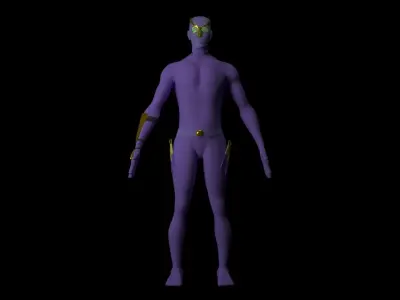 Rigged Assassin Character Free 3D model