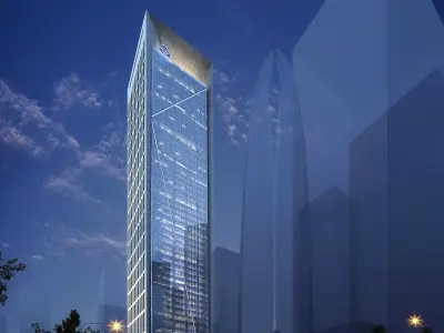 3Dmax fashion city commercial square building 313 3D model