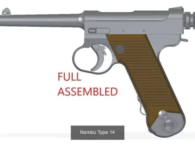 Semi Auto Pistols 3D Model Pack