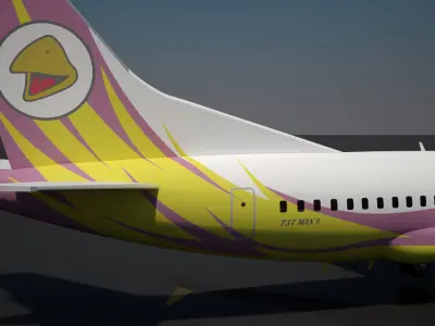 Nok Air Boeing 737 max 8 3D model