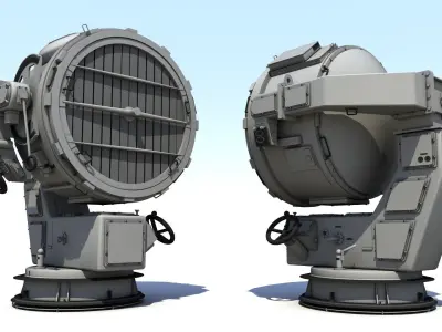 Bismarck Searchlight Free 3D model