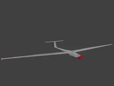 Grob Astir Free low-poly 3D model