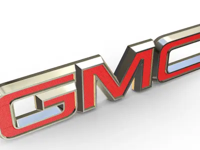 gmc logo 3D model