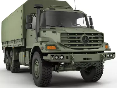 Mercedes Zetros Military 6X6 3D model