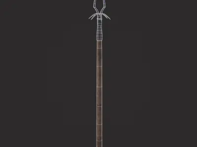Pitchfork Low-poly 3D model purchase
