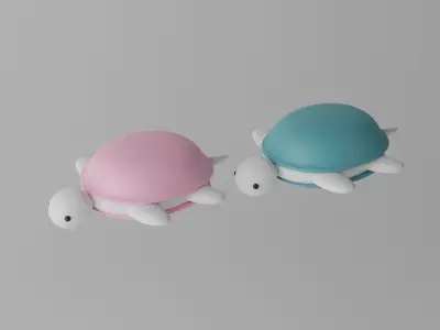 Cartoon Turtle 3D model