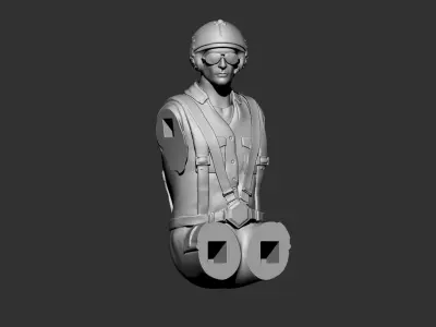 Pilot Statue 3D print model purchase
