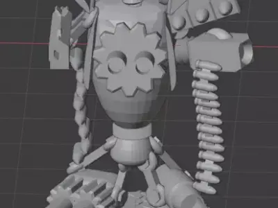 Floyd the Droid Gunner Chassis from Space Station Zemo boardgame Free 3D print model