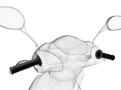 Motorcycle Handlebars Grip 3D model