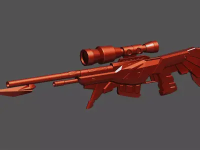 Eagle Sniper Game Ready 3D Model Low-poly 3D model