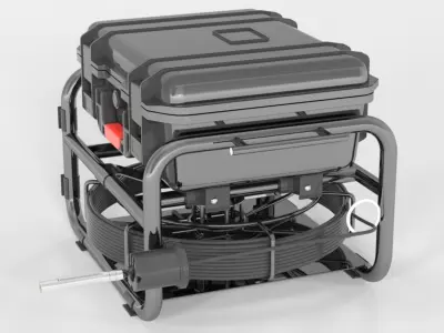 Sanyipace Sewer Scope Camera with Locator Low-poly 3D model