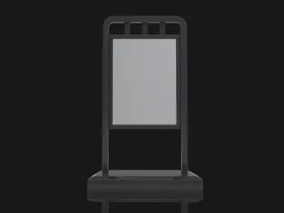 Outdoor Advertising Stand V2 3D model