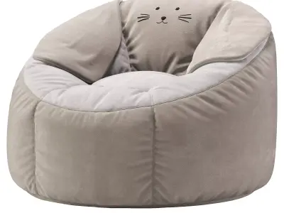 Rabbit bean bag chairs 3D model