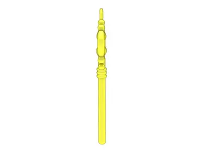 Vintage Ornamental Key Pendant 3D Jewelry Model 6168 3D print model