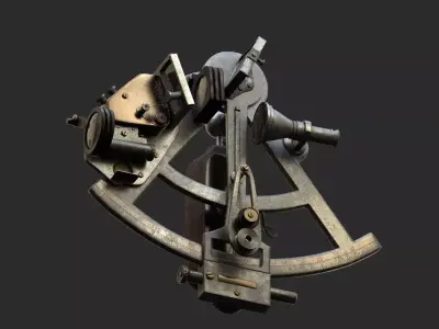 Precision Sextant Low-poly 3D model