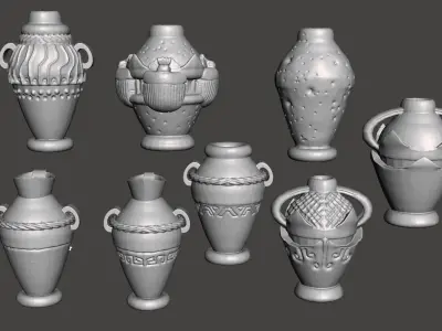 Ceramic and the Lion Chest 3D print model