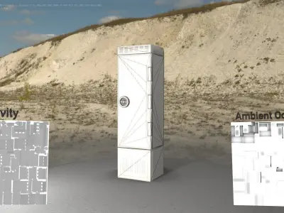 Electrical Distribution Cabinet 167 Low-poly 3D model