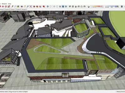 Sketchup Commercial Complex 157 3D model