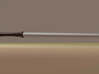 medieval style sword 3D model