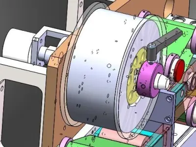 Laminating machine of separate module 3D model