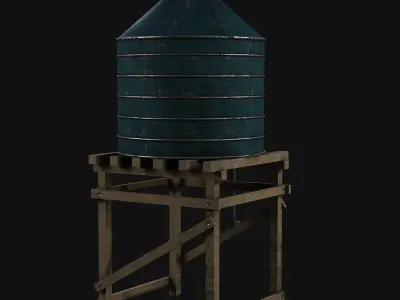 water tower 3D model get
