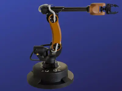 Industrial Arm Low-poly Low-poly 3D model