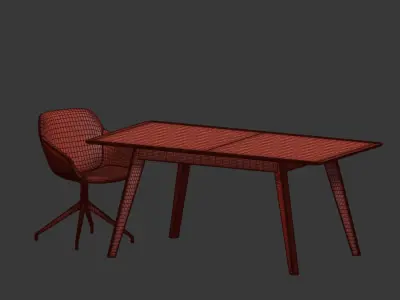 Dining Set coffee table 3D model
