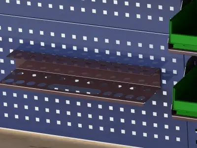 Metal Workbench    3D model