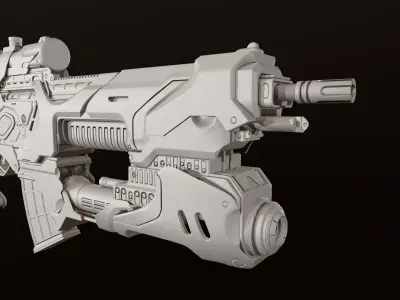 Zerstorer star wars ship in space Low-poly 3D model