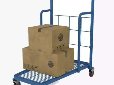 Industrial Trolley 3D model purchase