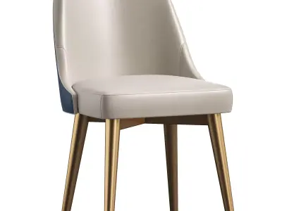 PU Leather Upholstered Dining Room Chair By Homary  3D model