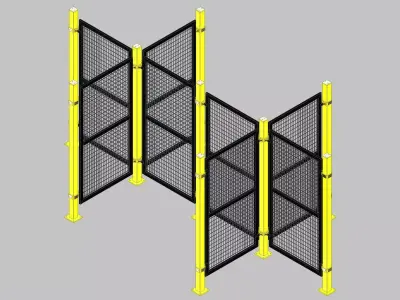26348-SAFETY FENCE 8 UNIT 3D model