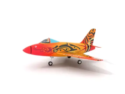 Flame Tiger Jet model pack Low-poly 3D model