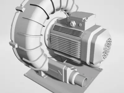 Vacuum bounce model Low-poly 3D model