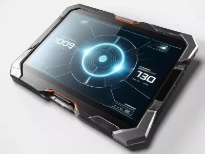 SciFi Tablet Cracked Screen 3D model