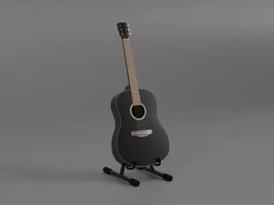 Guitar - Classic Low-poly 3D model