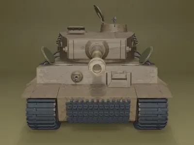 TIGER MK1 TANK 3D model